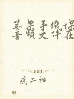 苹果手机保存的音频文件在哪里找