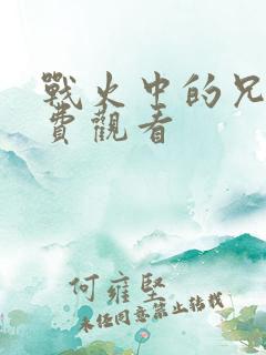 战火中的兄弟免费观看