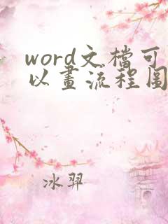 word文档可以画流程图吗