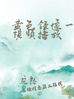 黄色录像一级片视频播放