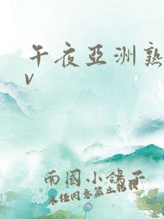 午夜亚洲熟女av