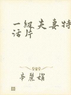 一级夫妻特黄生活片