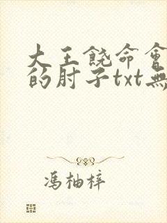 大王饶命会说话的肘子txt无删减