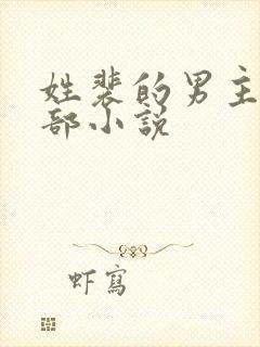 姓裴的男主的全部小说