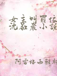 女主叫罗依依和沈敬岩小说免费阅读