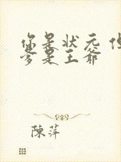 你是状元 但你爹是王爷