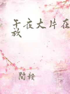 午夜大片在线播放