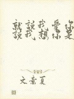 就说我爱你,就说我想你是什么歌