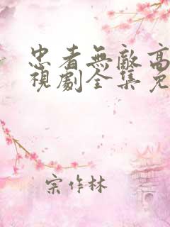 忠者无敌高清电视剧全集免费观看