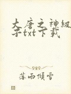 大唐之神级败家子txt下载