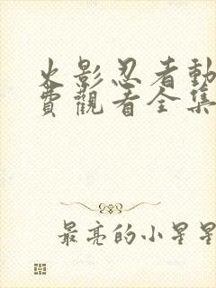 火影忍者动漫免费观看全集在线观看