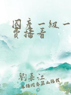 国产一级一片免费播看