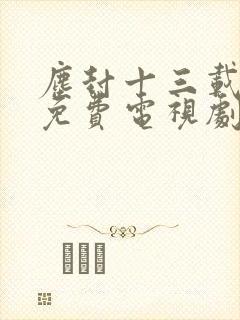 尘封十三载在线免费电视剧