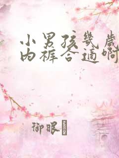 小男孩几岁穿小内裤合适啊