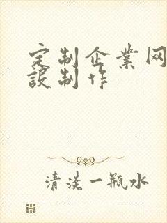 定制企业网站建设制作