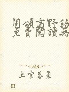 周颂商野的小说免费阅读无弹窗