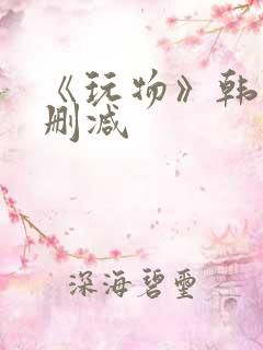 《玩物》韩国未删减