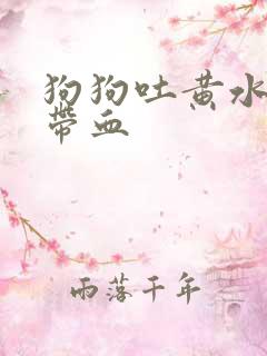 狗狗吐黄水拉稀带血