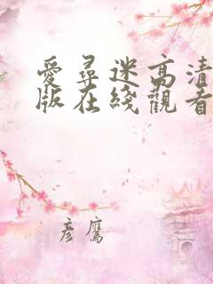 爱寻迷高清完整版在线观看