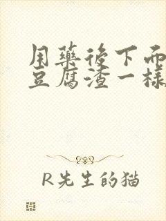 用药后下面排出豆腐渣一样的东西是什么