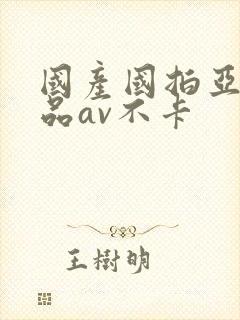 国产国拍亚洲精品av不卡