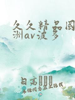 久久精品国产亚洲av波多