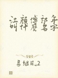 江颜傅祁年小说叫什么名字啊