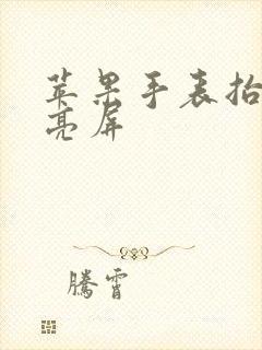 苹果手表抬腕不亮屏