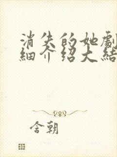 消失的她剧情详细介绍大结局