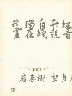 我独自升级六漫画在线观看下拉式