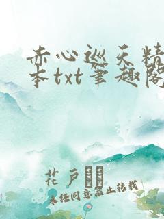 赤心巡天精校全本txt笔趣阁