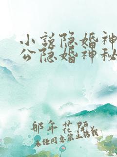 小说隐婚神秘老公隐婚神秘老公