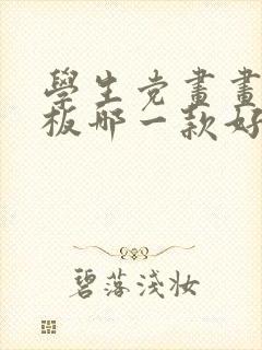 学生党画画买平板哪一款好