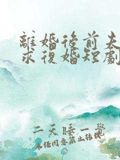 离婚后前夫哭着求复婚短剧