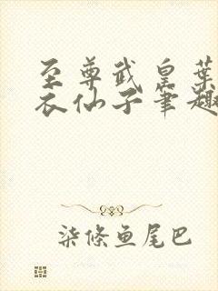 至尊武皇叶真彩衣仙子笔趣阁