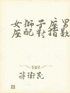 女狮子座男天秤座配对指数