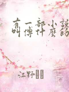 有一部小说男主叫傅什么的