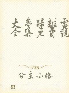 大梦归离电视剧全集免费观看高清版