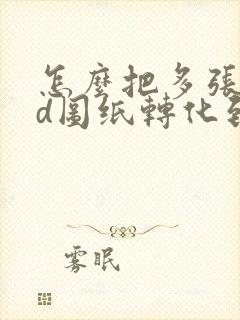 怎么把多张cad图纸转化到一个pdf中