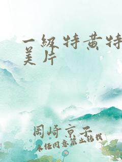 一级特黄特大欧美片