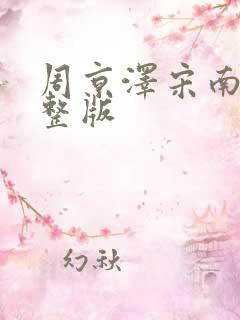 周京泽宋南夕完整版
