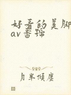 好看的美脚丝袜av番号