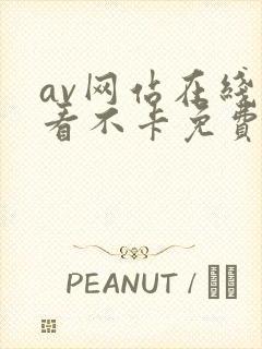 av网站在线观看不卡免费