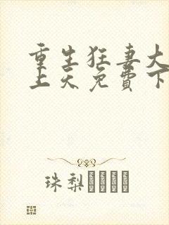 重生狂妻大佬宠上天免费下载txt