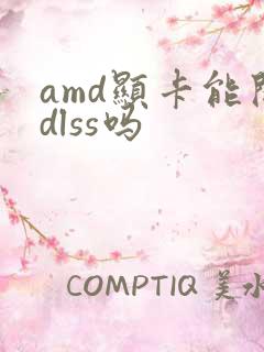 amd显卡能开dlss吗