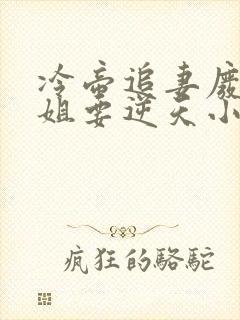 冷帝追妻废材小姐要逆天小说结局