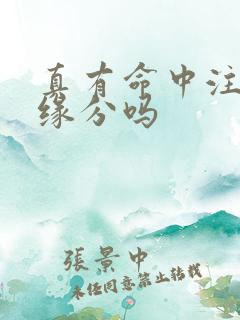 真有命中注定的缘分吗