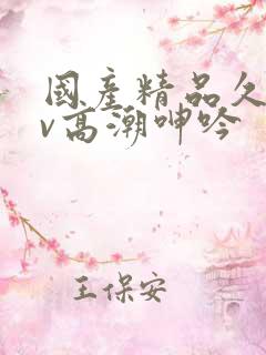 国产精品久久av高潮呻吟