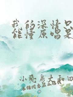 我的深情只有你能懂原唱是谁唱的