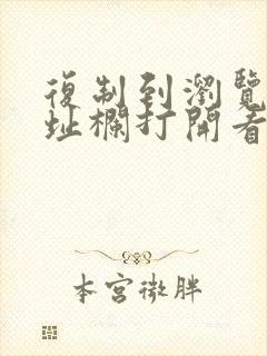 复制到浏览器地址栏打开看操作